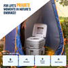 Standalone Privacy Pop Up Shower, Portable Potty, Natural Access, Outdoor, 40501