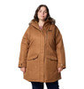 179975 Columbia Women's Suttle Mountain Long Insulated CAMEL BROWN SIZE XXL New