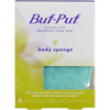 4227484 BUF-PUF BODY SPONGE 1 UNIT - WHITE AND BLUE New