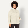AMAZON ESSENTIALS WOMANS LIGHTWEIGHT PUFFER JACKET - SIZE M - PUMICE New