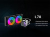 SAMA L70 240mm Liquid CPU Cooler AIO Cooler with ARGB Infinity Mirror Effect