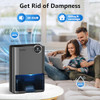 NineSky Dehumidifier for Home, 70 OZ Water Tank, 800 sq.ft Dehumidifier