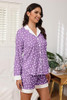 Button Down Pajamas Sets Women Two-Piece Satin Silk Pjs Sets Loungewear New
