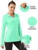 FKEEP WOMEN'S POLO SHIRTS LONG SLEEVE UPF 50+ SUN PROTECTION TENNIS GOLF New