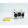 Microboom Speaker Boombox Bluetooth, Icy White