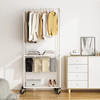 Simple Trend Garment Rack 2-Tier Rack White ST58017-W - White