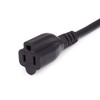 AMAZON BASICS EXTENSION CORD 6 FT 3 PRONG OUTLET EXTENDER INDOOR - BLACK New