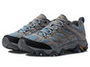 MERRELL MOAB 3 WATERPROOF HIKING SHOE - SIZE: WOMEN 10 - BLUE