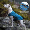 Kurgo Loft Dog Jacket - Reversible Cozy Coat for Outdoor Adventures New