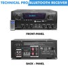 TECHNICAL PRO RXM7BT 1000W HOME RECEIVER BLUETOOTH AMPLIFIER AMP - BLACK