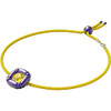 SWAROVSKI DULCIS NECKLACE WITH YELLOW CRYSTAL IN PURPLE MOLDED SETTING