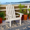 SHINE COMPANY MARINA ADIRONDACK CHAIR & PRE-ASSEMBLED - EGGSHELL WHITE