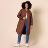 Amazon Essentials AEWP30272F23 Women's Oversized Quilted Coat, M, Deep Brown