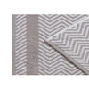 KATHY IRELAND 6 PIECE CHEVRON JACQUARD TOWEL SET WITH LETSDRY - SILVER New
