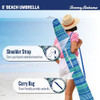 TOMMY BAHAMA 6' UPF 50+ TILT BEACH UMBRELLA INTEGRATED SAND ANCHOR MULTI STRIPE