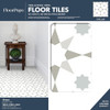 FLOORPOPS FP2952 STELLAR PEEL & STICK FLOOR TILES MULTICOLOR (PACK OF 6) New