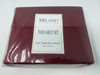 MILANO COLLECTION TWIN SHEET SET 1000 THREAD COUNT COTTON 3 PIECE - BURGUNDY