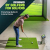 GoSports PRO Golf Hitting Mats Practice 5’ x 3’ 5MM PRO TURF - Green