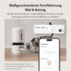 PETLIBRO 5L AUTOMATIC CAT FEEDER 2 CATS WI-FI PROGRAMMABLE DUAL BOWLS - WHITE