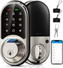 VEISE SMART LOCK FINGERPRINT DOOR LOCK 7-IN-1 KEYLESS RZ07 - SATIN NICKEL