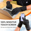 PBUKER HEATED GLOVES LINERS MEN/WOMEN-THIN ELECTRIC WARMING GLOVES,BK, 2XL