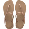 HAVAIANAS WOMEN'S SLIM FLIP FLOP SANDALS SIZE WOMEN 7 ROSE GOLD New