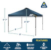 GCI OUTDOOR LEVRUP POP UP CANOPY TENT 8X8 87065 - MERCURY GRAY