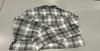 CENTRO MEN'S PLAID FLANNEL LONG SLEEVE SHIRT SIZE: MEN XL - H.GRAY/WHITE/ BLACK New