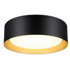 BRIGHTHOME 1-PACK FLUSH MOUNT CEILING LIGHTS - 13 INCH - BLACK/GOLD
