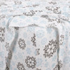 Kathy Ireland 4-Piece Gray Blue Frost 100% Turkish Cotton Flannel Full Sheet Set New