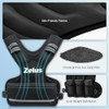 ZELUS WEIGHTED VEST WEIGHTED VEST 4-10LB VEST 6 IRONSAND WEIGHTS - BLACK