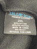 BLUE ICE MEN'S FULL-ZIP LONG-SLEEVE HOODIE - SIZE: MEN 2XL - BLACK New