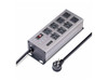 StarTech 8-Outlet Industrial Power Strip 125V/15A EMI/RFI Isolation Surge