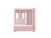 TRYX FLOVA Pink Mid-Tower ATX PC Case Breathable Fabric-Crafted Tempered Glass