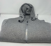 BLU ROCK NEW YORK SOFT WARM SHERPA LINING ZIP UP SWEATER - MEN M - HEATHER GRAY New