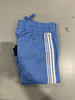 JUMPSTART BASKETBALL SHORTS WITH LIGHT BLUE WITH WHITE STRIPES AND NAVY TRIM - M New