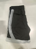 JUMP START BLACK AND SILVER STRIPES BASKETBALL SHORT - SIZE: MEN M New