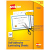 Avery Clear Laminating Sheets 9"x12" Permanent Self-Adhesive 73601- CASE OF 50 New