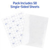 Avery Clear Laminating Sheets 9"x12" Permanent Self-Adhesive 73601- CASE OF 50 New