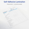 Avery Clear Laminating Sheets 9"x12" Permanent Self-Adhesive 73601- CASE OF 50 New