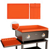 GUSOYO FULL-EDGE 22" BLACKSTONE SILICONE GRIDDLE COVER 16" SPATULA - ORANGE