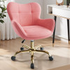 BESTERA Vanity Chair with Wheels,  P13J - PINK