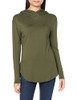 AMAZON ESSENTIALS WOMEN SUPERSOFT TERRY BASIC PULLOVER, SIZE MEDIUM, OLIVE New