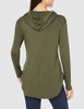 AMAZON ESSENTIALS WOMEN SUPERSOFT TERRY BASIC PULLOVER, SIZE MEDIUM, OLIVE New