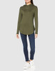 AMAZON ESSENTIALS WOMEN SUPERSOFT TERRY BASIC PULLOVER, SIZE MEDIUM, OLIVE New