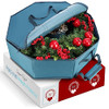Hearth & Harbor Wreath Storage Container, 30" - Non Woven Fabric - Blue
