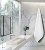 SIMPLY LOFTY 100% COTTON BATH TOWELS SET 22"X44" PACK OF 6 - WHITE New