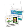 AVERYS HEAVY DUTY BADGE HOLDERS WITH CORDS, 3"X4", 2922 - CLEAR