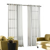 CURTAINWORKS 1PC 59"X144" SHEER SOHO WINDOW CURTAIN PANEL 068-03-4008 WHITE