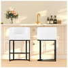 MEAROUNLIVING 26" H COUNTER HEIGHT BAR STOOLS SET OF 2, US-41-BY004-01 - BLACK